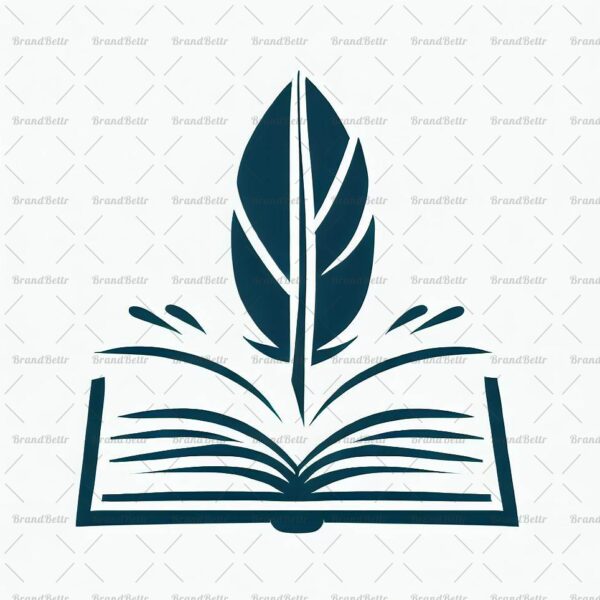 Offenes Buch und Feder